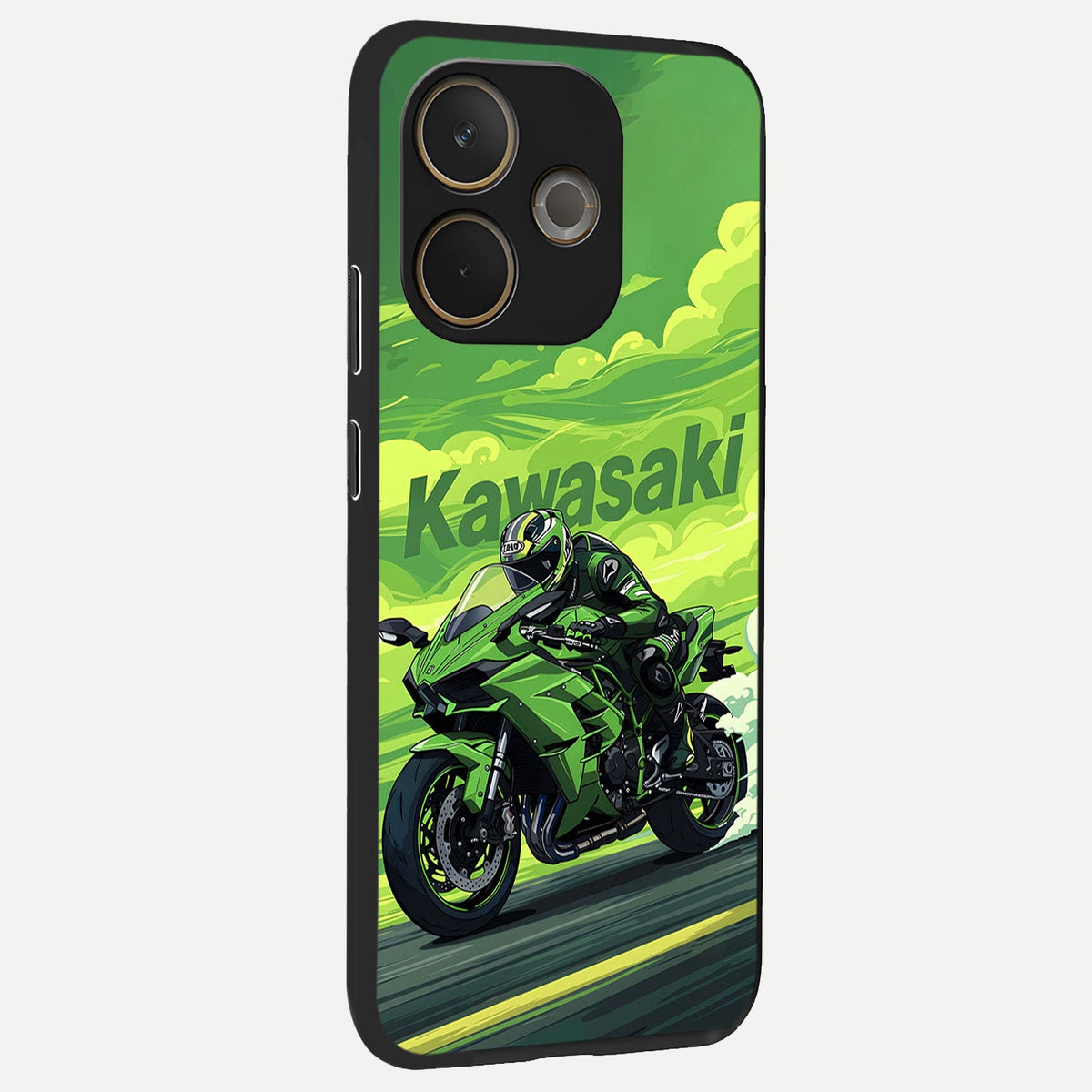  Greenery Sky back cover For Oppo A5 Pro slim fit glass case with vibrant aesthetic design