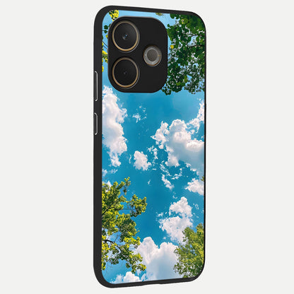  Green Moon Energy back cover For Oppo A5 Pro slim fit glass case with vibrant aesthetic design
