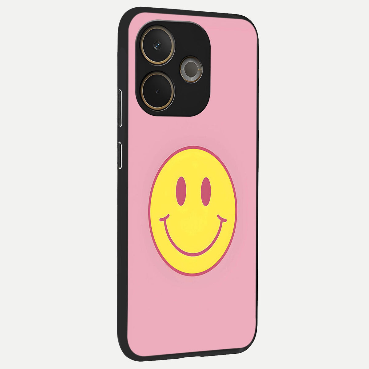  Happy Pink Mood back cover For Oppo A5 Pro slim fit glass case with vibrant aesthetic design