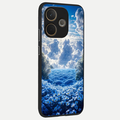 Heavenly Daisy Horizon back cover For Oppo A5 Pro slim fit glass case with vibrant aesthetic design