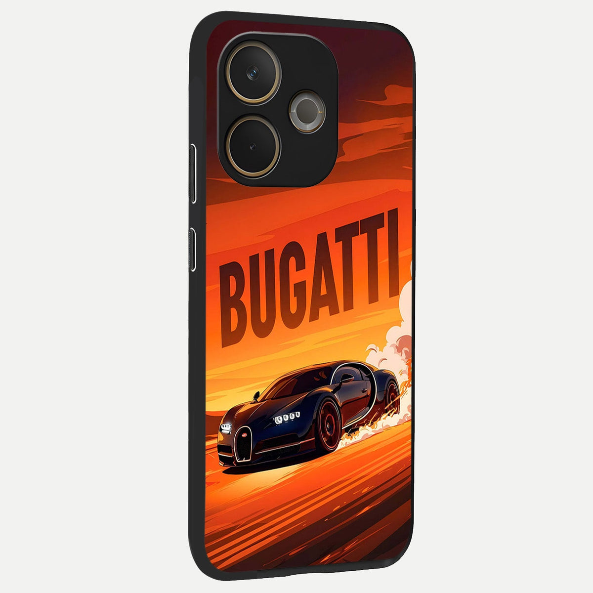  Inferno Bugatti Storm back cover For Oppo A5 Pro slim fit glass case with vibrant aesthetic design