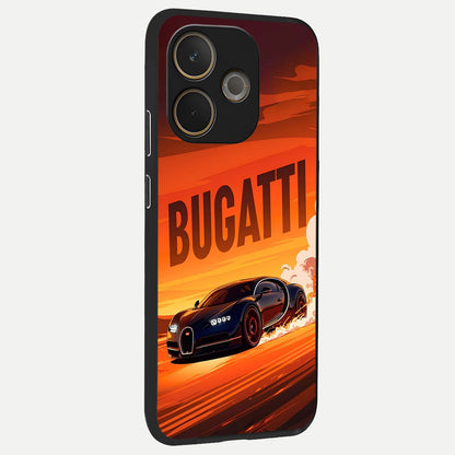  Inferno Bugatti Storm back cover For Oppo A5 Pro slim fit glass case with vibrant aesthetic design