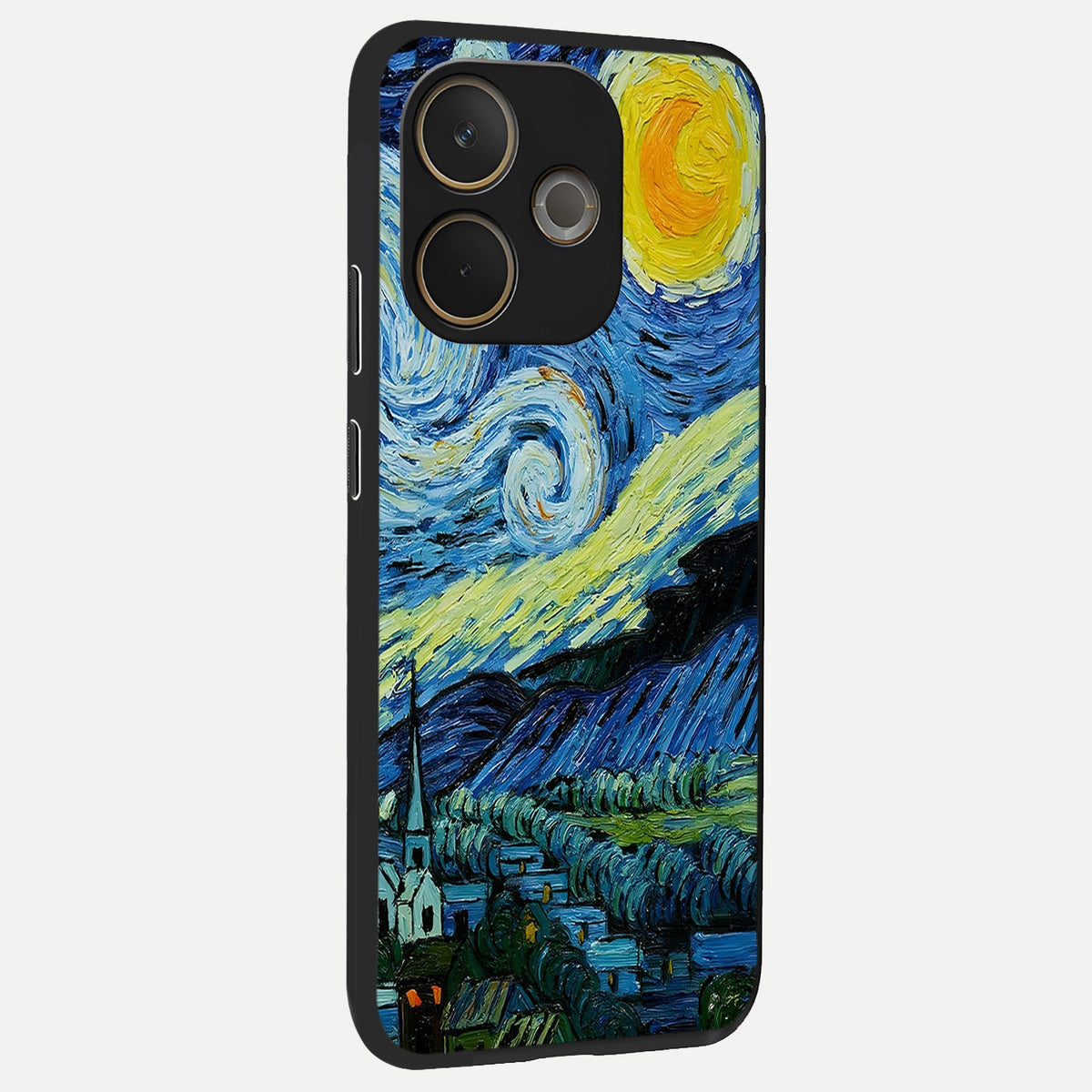  Inspired Van Gogh Art back cover For Oppo A5 Pro slim fit glass case with vibrant aesthetic design