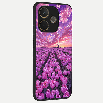  Lavender Dream Skies back cover For Oppo A5 Pro slim fit glass case with vibrant aesthetic design