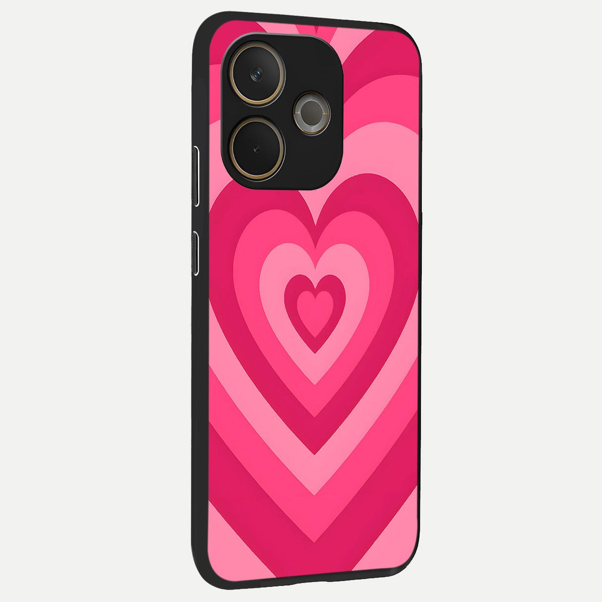  Layered Love Hearts back cover For Oppo A5 Pro slim fit glass case with vibrant aesthetic design