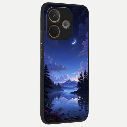  Midnight Lake Peace back cover For Oppo A5 Pro slim fit glass case with vibrant aesthetic design