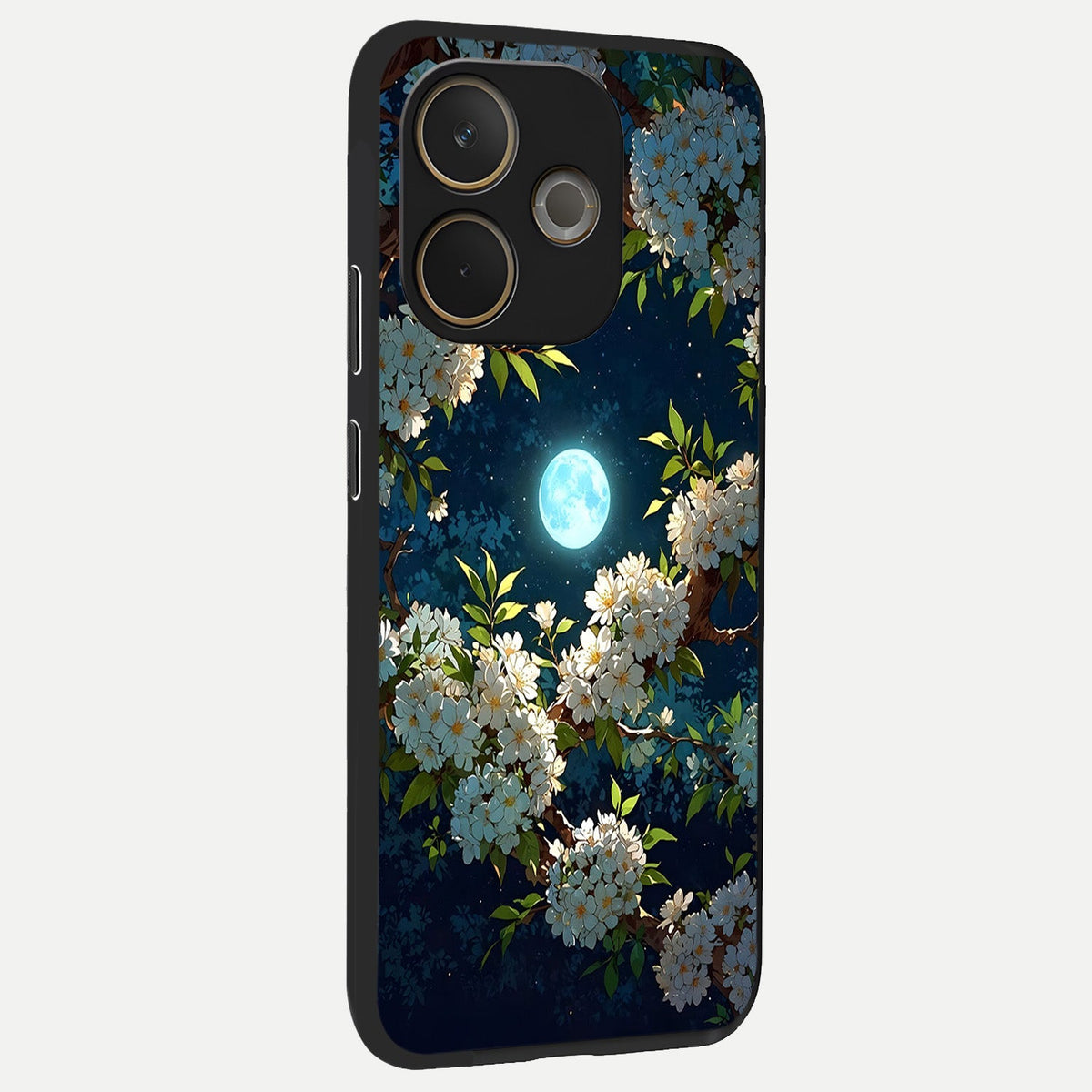  Moonlit Blossom Dream back cover For Oppo A5 Pro slim fit glass case with vibrant aesthetic design