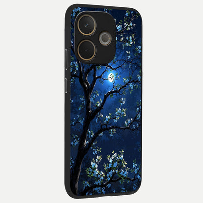  Mystic Floral Night back cover For Oppo A5 Pro slim fit glass case with vibrant aesthetic design