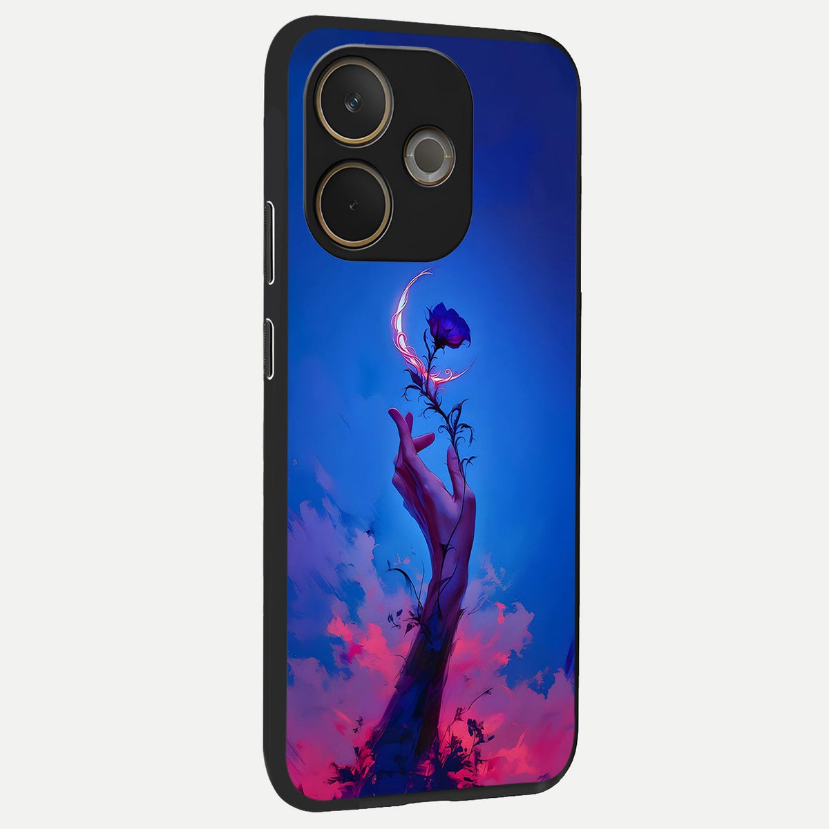 Mystic Hand back cover For Oppo A5 Pro slim fit glass case with vibrant aesthetic design