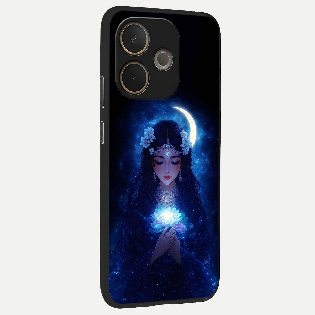  Mystic Moon Queen back cover For Oppo A5 Pro slim fit glass case with vibrant aesthetic design