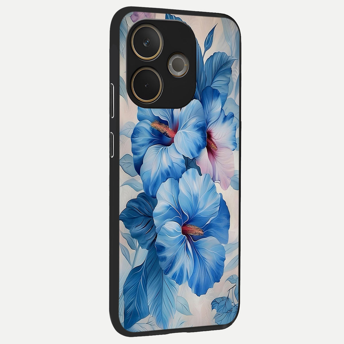  Ocean Hibiscus Grace back cover For Oppo A5 Pro slim fit glass case with vibrant aesthetic design