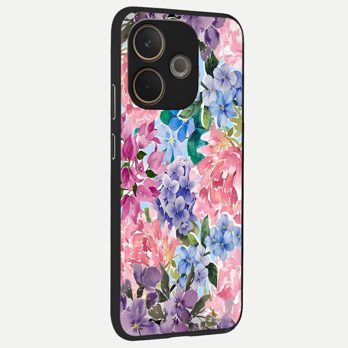  Pastel Floral Mix back cover For Oppo A5 Pro slim fit glass case with vibrant aesthetic design