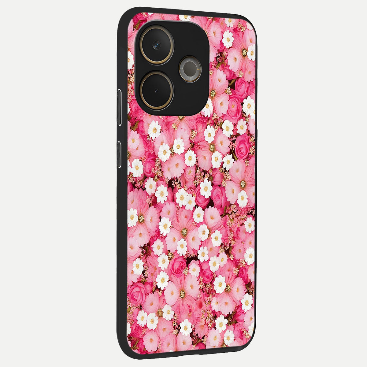  Pink Daisy Bliss back cover For Oppo A5 Pro slim fit glass case with vibrant aesthetic design