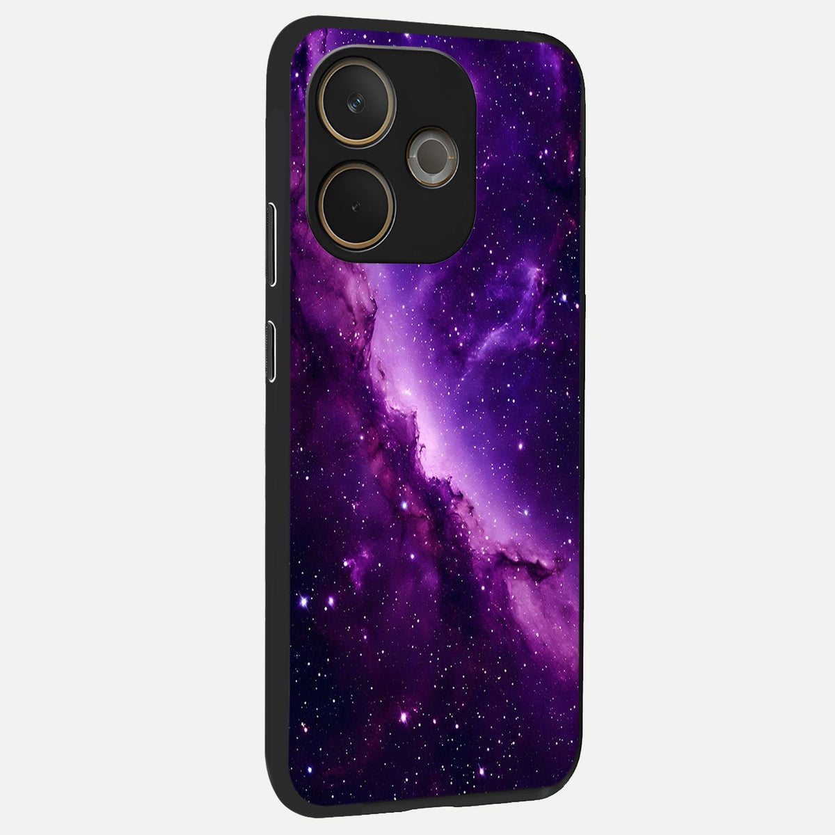  Purple Shade Sky back cover For Oppo A5 Pro slim fit glass case with vibrant aesthetic design