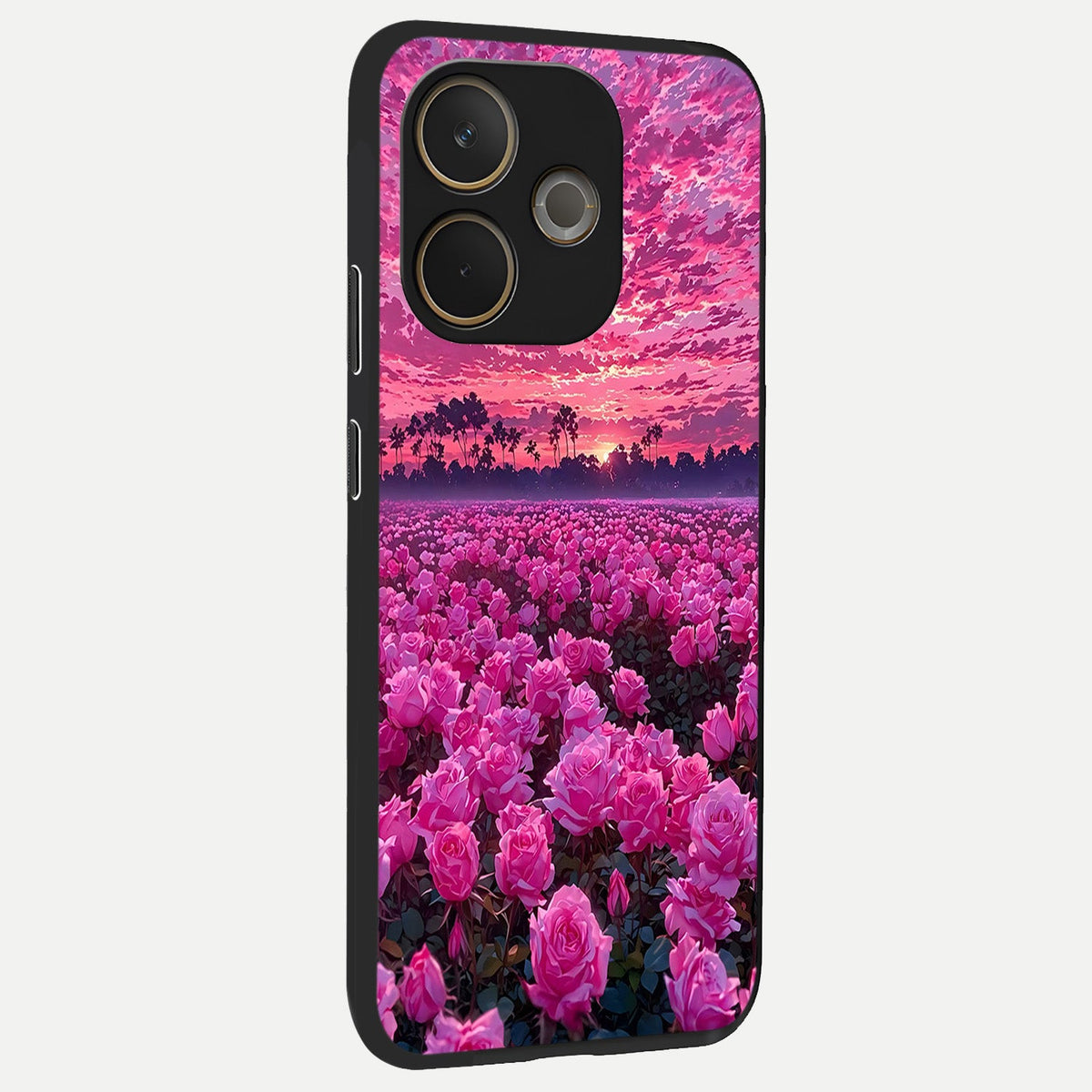  Rose Sunset Valley back cover For Oppo A5 Pro slim fit glass case with vibrant aesthetic design