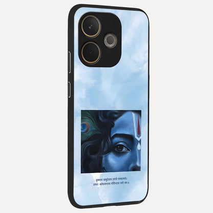  Spiritual Krishna back cover For Oppo A5 Pro slim fit glass case with vibrant aesthetic design