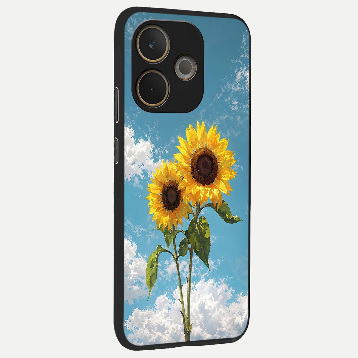  Sunlit Daisy Glow back cover For Oppo A5 Pro slim fit glass case with vibrant aesthetic design