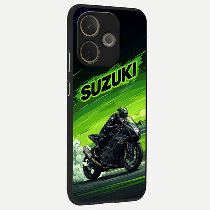  Suzuki Speed Beast back cover For Oppo A5 Pro slim fit glass case with vibrant aesthetic design