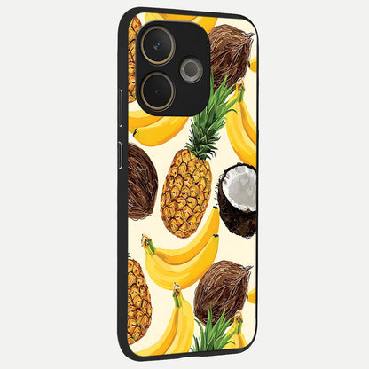  Tropical Fruit Mood back cover For Oppo A5 Pro slim fit glass case with vibrant aesthetic design