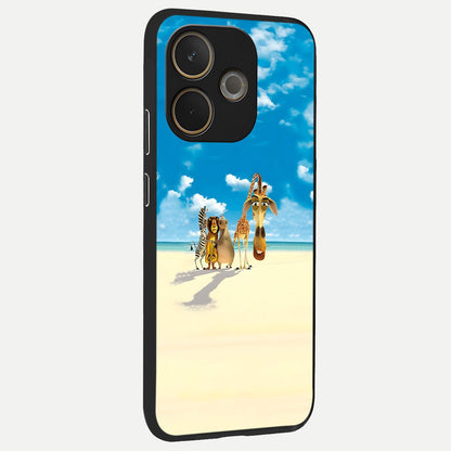  Tropical Fun Squad back cover For Oppo A5 Pro slim fit glass case with vibrant aesthetic design