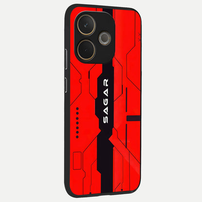 Voltage Rise CYBERPUNK Custom Name back cover For Oppo A5 Pro slim fit personalized glass case with bold cyberpunk design