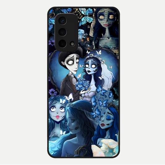  Butterfly Ghost Soul Glass Case For Oppo A74 5G back cover – full design glossy printed glass finish