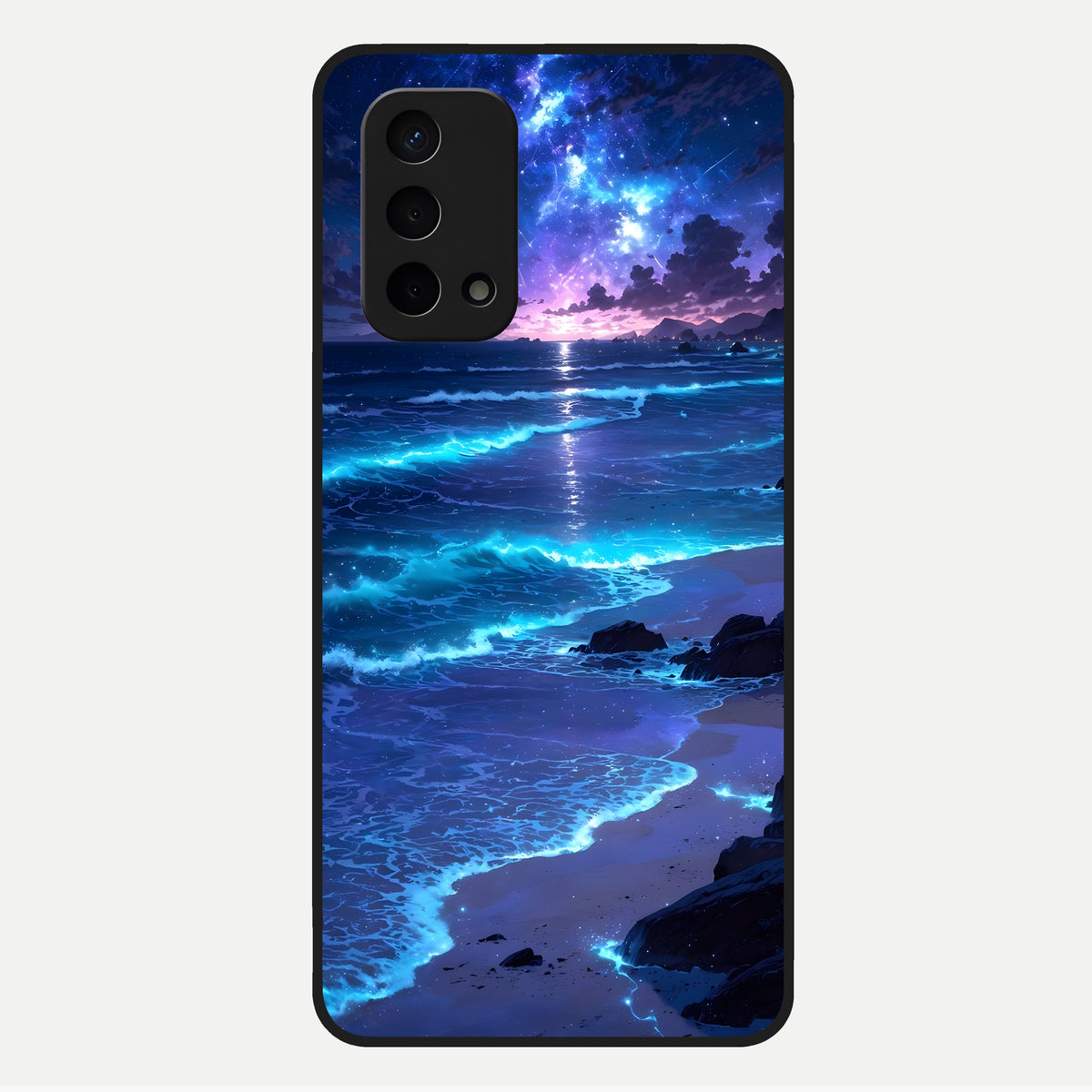  Classic Damn Look Glass Case For Oppo A74 5G back cover – full design glossy printed glass finish