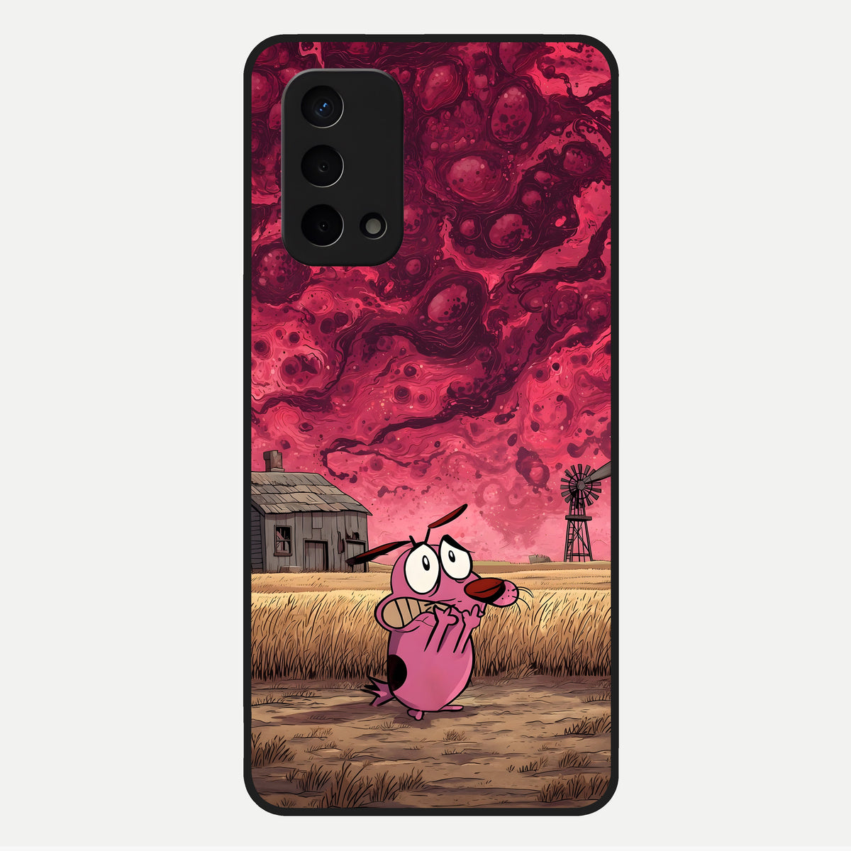  Courage Under Sky Glass Case For Oppo A74 5G back cover – full design glossy printed glass finish