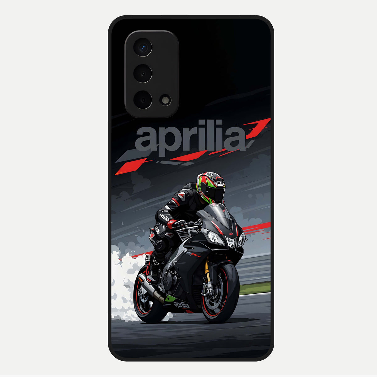  Dark Aprilla Glass Case For Oppo A74 5G back cover – full design glossy printed glass finish