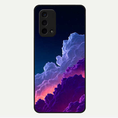  Dreamy Cloud Skies Glass Case For Oppo A74 5G back cover – full design glossy printed glass finish