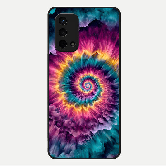 Galactic Spiral Burst Glass Case For Oppo A74 5G back cover – full design glossy printed glass finish