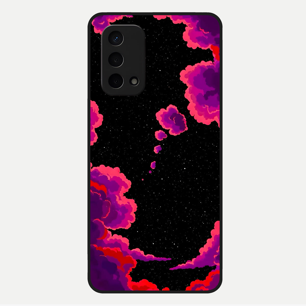  Galaxy Dream Frame Glass Case For Oppo A74 5G back cover – full design glossy printed glass finish