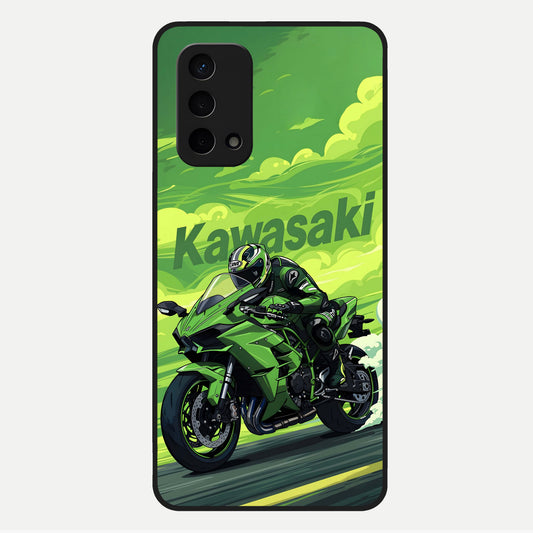  Greenery Sky Glass Case For Oppo A74 5G back cover – full design glossy printed glass finish