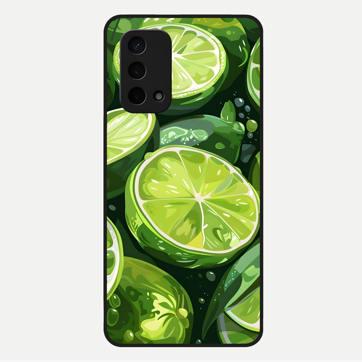  Green Kawasaki Glass Case For Oppo A74 5G back cover – full design glossy printed glass finish