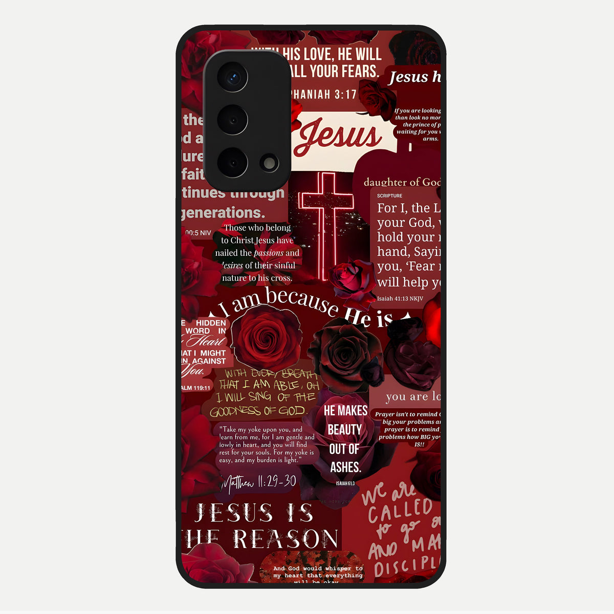  Jesus Love Heals Glass Case For Oppo A74 5G back cover – full design glossy printed glass finish
