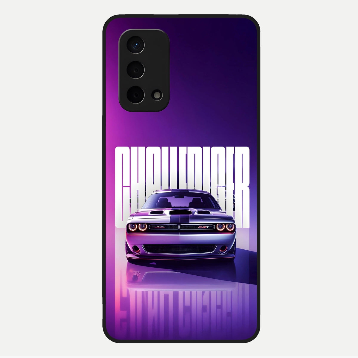  Midnight Muscle Ride Glass Case For Oppo A74 5G back cover – full design glossy printed glass finish