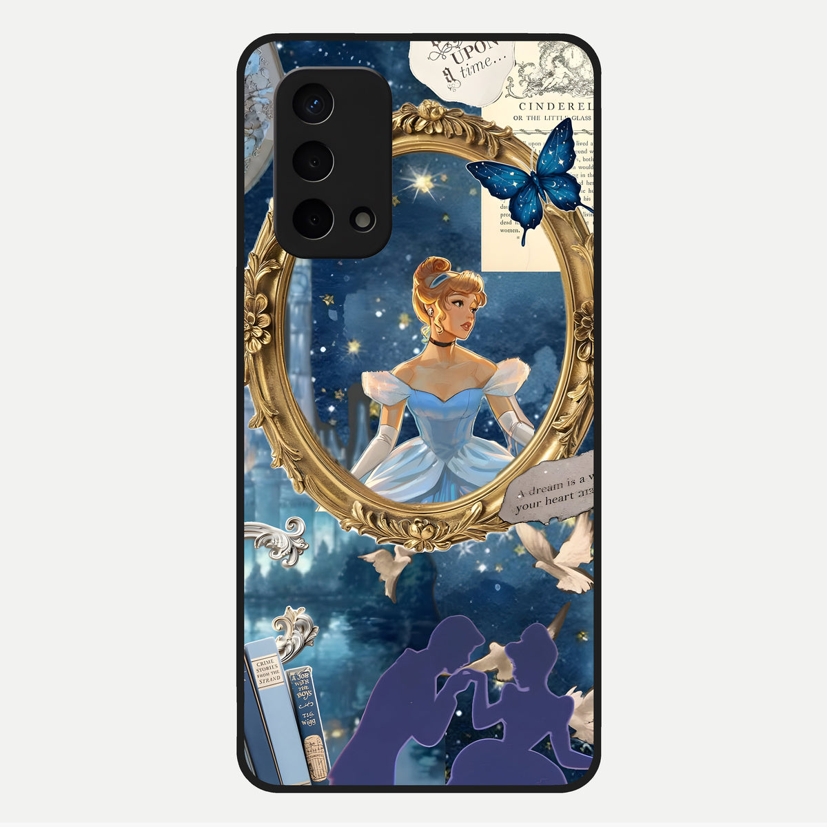  Midnight Queen Glass Case For Oppo A74 5G back cover – full design glossy printed glass finish