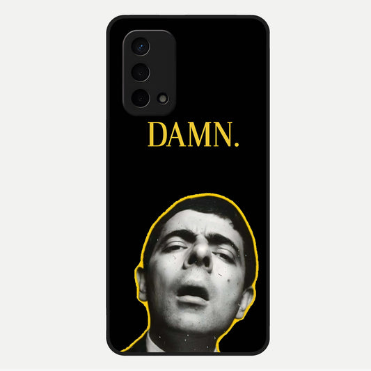  Mr Bean Damn Glass Case For Oppo A74 5G back cover – full design glossy printed glass finish