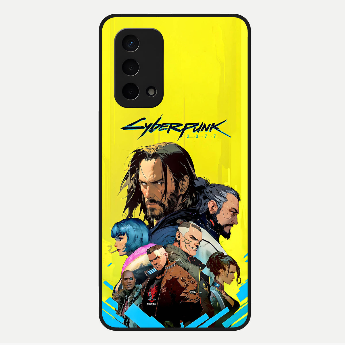  Neon Rebel Genesis Glass Case For Oppo A74 5G back cover – full design glossy printed glass finish