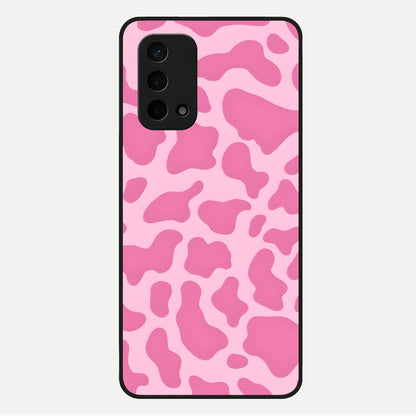  Pinkish Scenery Glass Case For Oppo A74 5G back cover – full design glossy printed glass finish