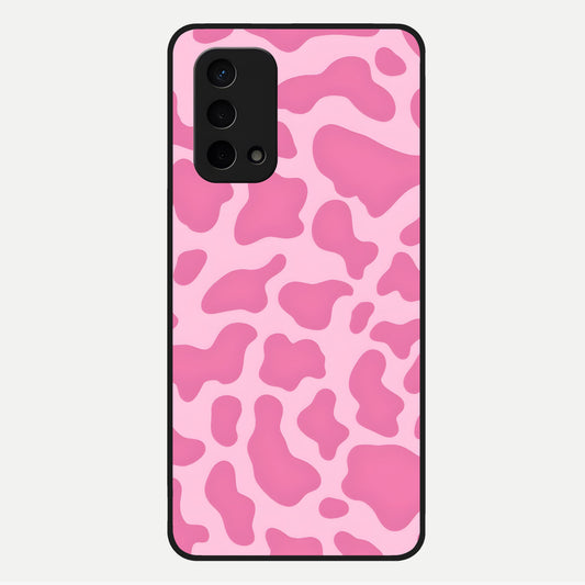  Pinkish Scenery Glass Case For Oppo A74 5G back cover – full design glossy printed glass finish
