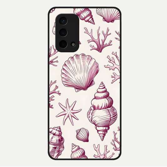 Pink Power Sparks Glass Case For Oppo A74 5G back cover – full design glossy printed glass finish