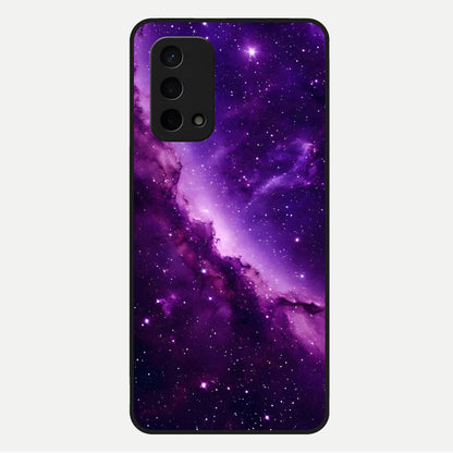  Purple Shade Sky Glass Case For Oppo A74 5G back cover – full design glossy printed glass finish