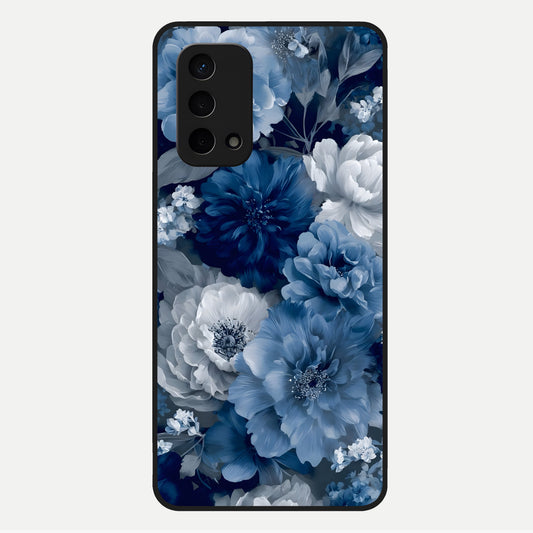  Royal Bloom Garden Glass Case For Oppo A74 5G back cover – full design glossy printed glass finish