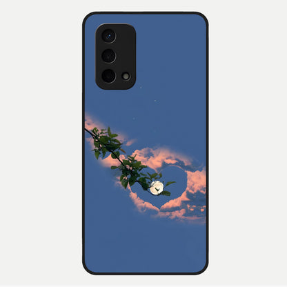  Sky Under Tree Glass Case For Oppo A74 5G back cover – full design glossy printed glass finish