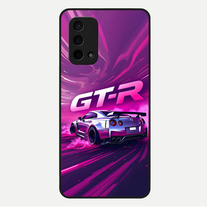  Speed Drift Legend Glass Case For Oppo A74 5G back cover – full design glossy printed glass finish