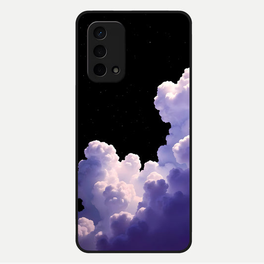  Starlit Night Whispers Glass Case For Oppo A74 5G back cover – full design glossy printed glass finish