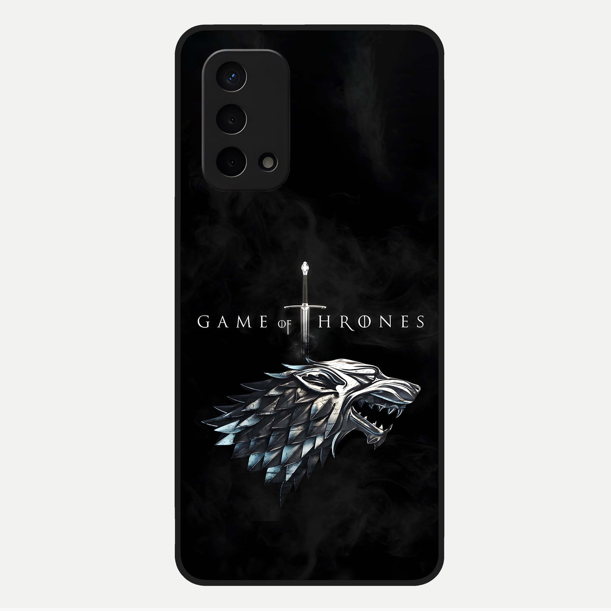  Throne Wolf Legacy Glass Case For Oppo A74 5G back cover – full design glossy printed glass finish