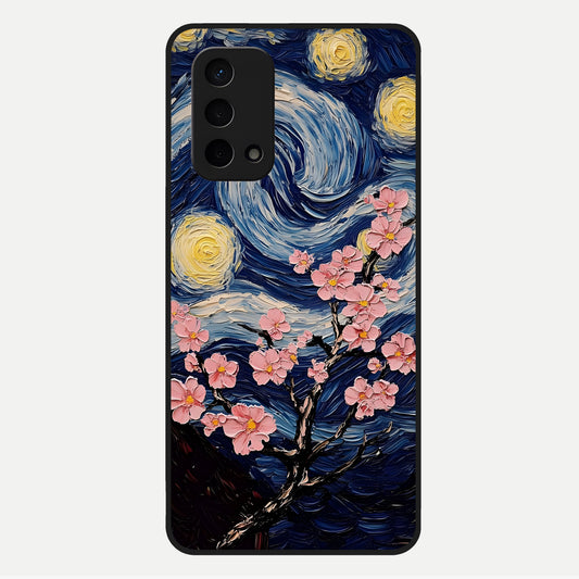  Van Gogh Scenery Glass Case For Oppo A74 5G back cover – full design glossy printed glass finish
