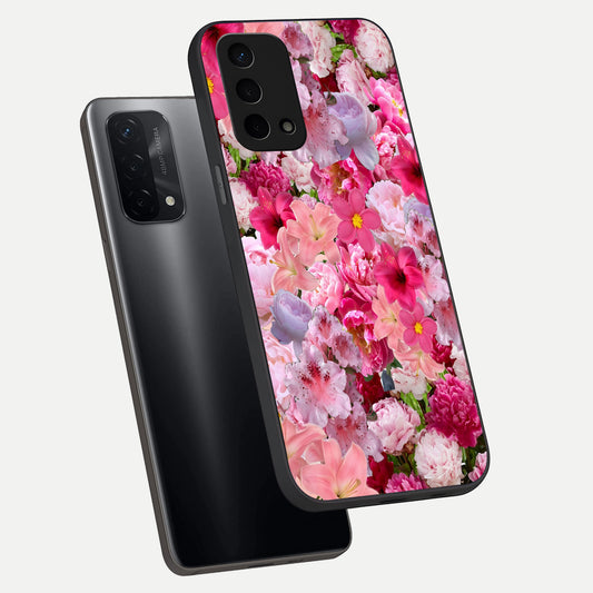  Bloom Crush Fantasy phone case For Oppo A74 5G showing premium glass back cover with detailed artwork